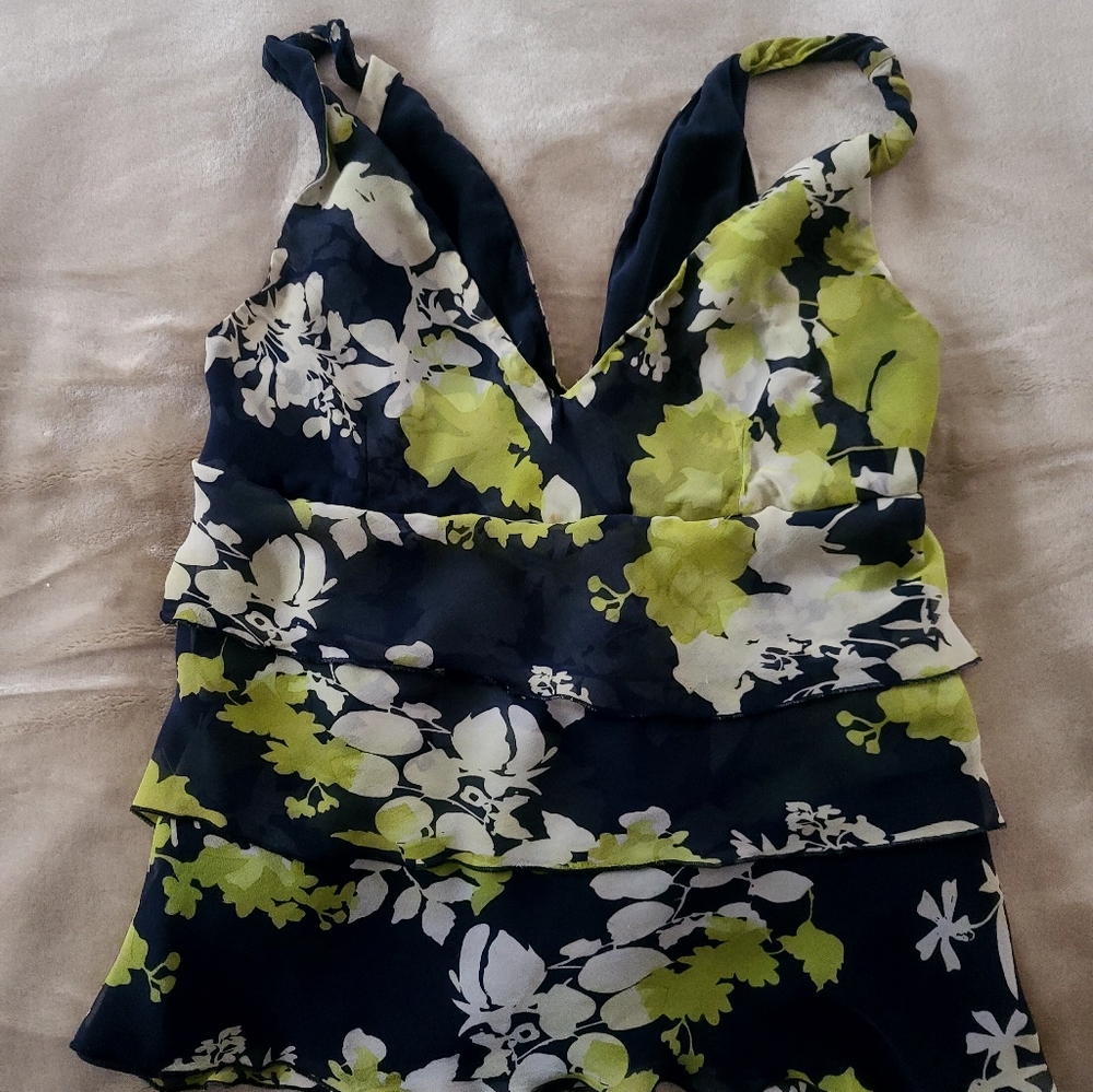 Silk layered top